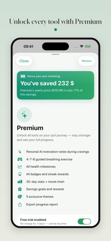 Track your smoke-free time Screenshot 5 of 5