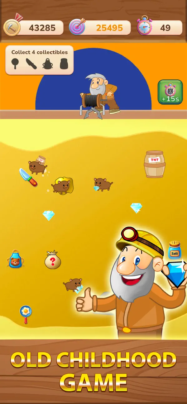Screenshot #2 pour Gold Miner Classic Senspark