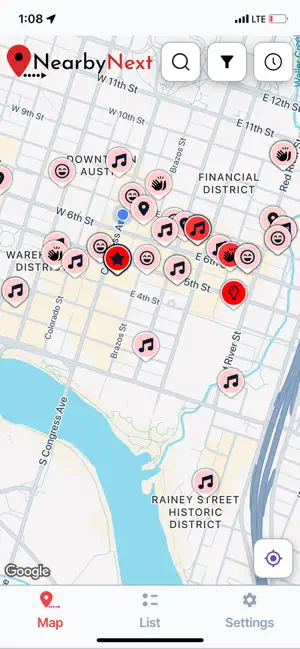 NearbyNext: Local Events Map screenshot 1