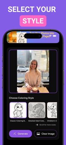 InkMagic Photo Coloring Pages iPhone screenshot