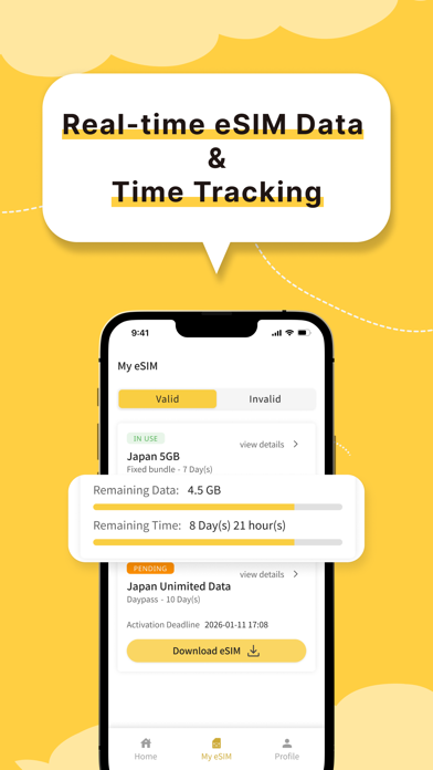 JetFi mobile: Global eSIM Data iPhone screenshot 3 - Travel app