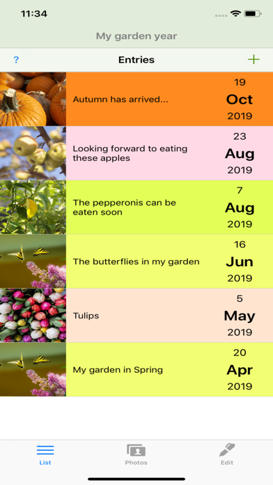 My garden year Screenshot