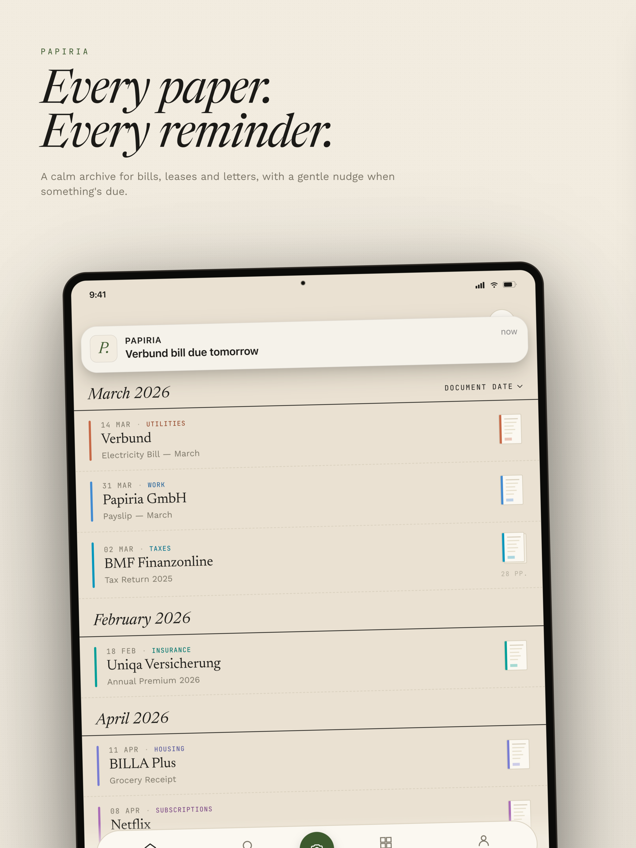 Papiria: Scan, File, Remind screenshot 5