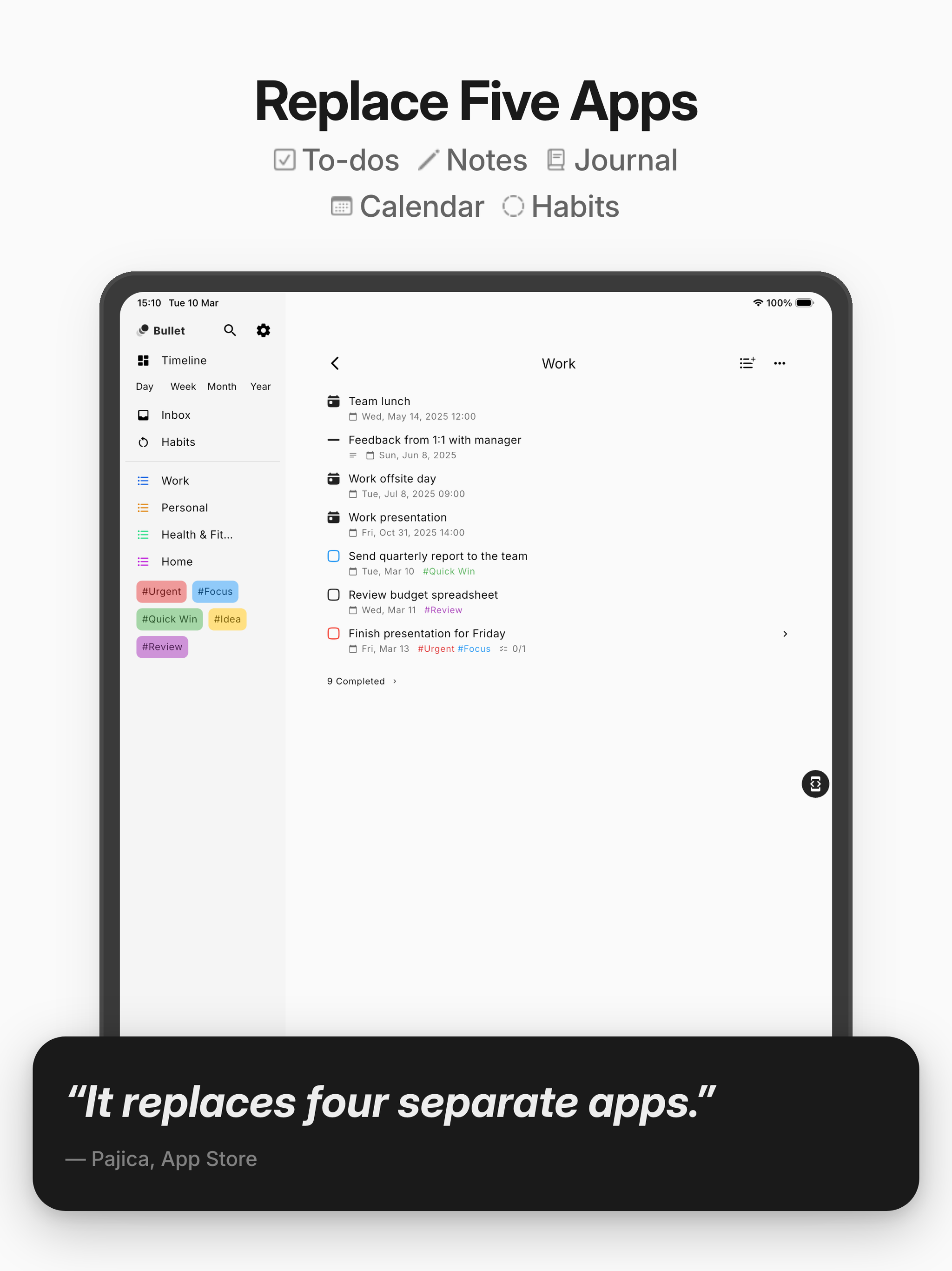 Bullet: Journal, Daily Planner