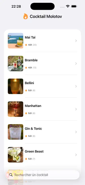Cocktail Molotov - Recettes screenshot 1