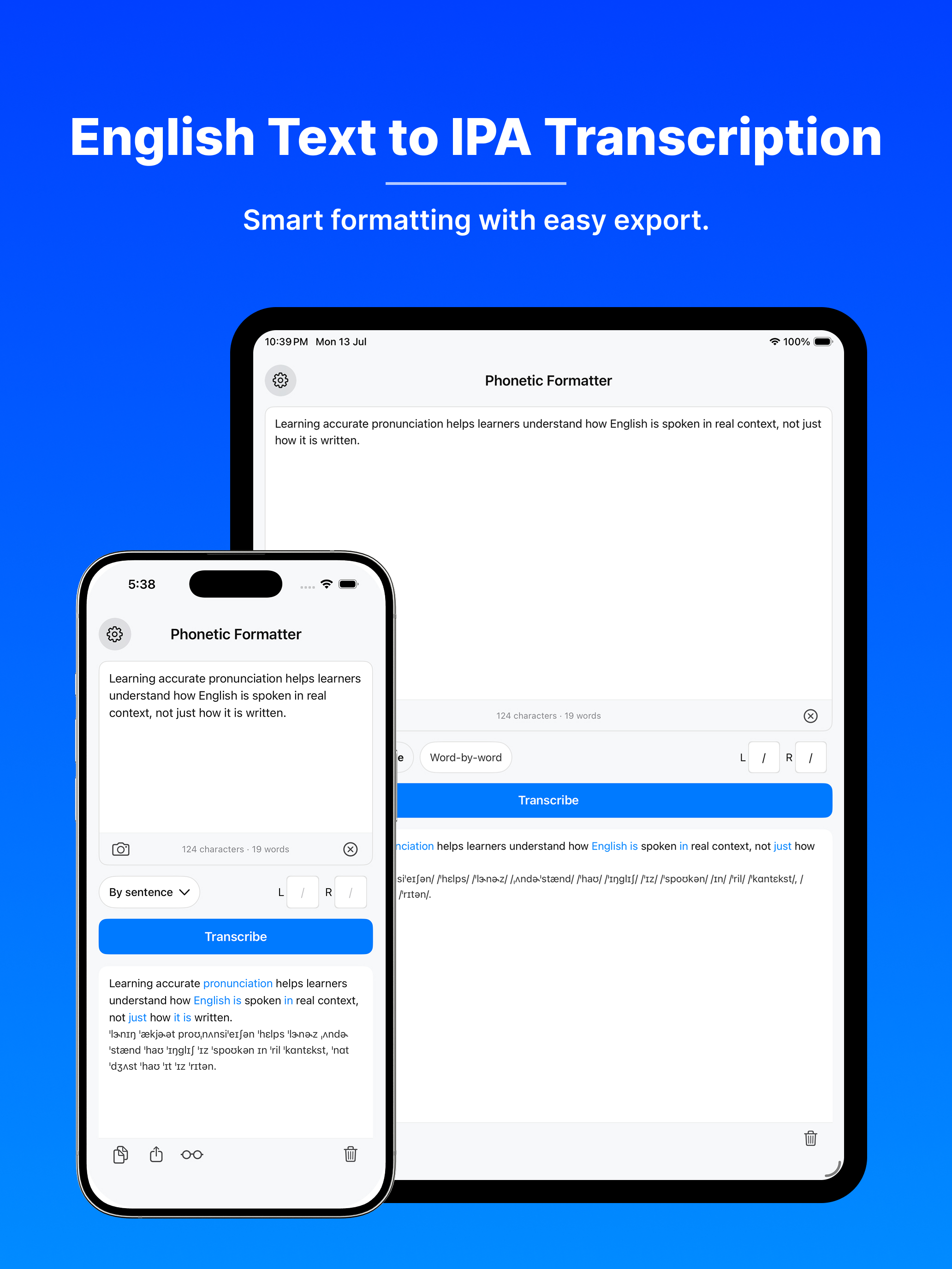 Phonetic Formatter: English screenshot 9