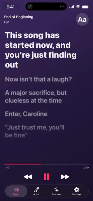 Dynamic Lyrics iPhone screenshot 5