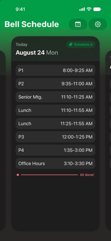Periodic: School Bell Schedule Screenshot 4 of 6