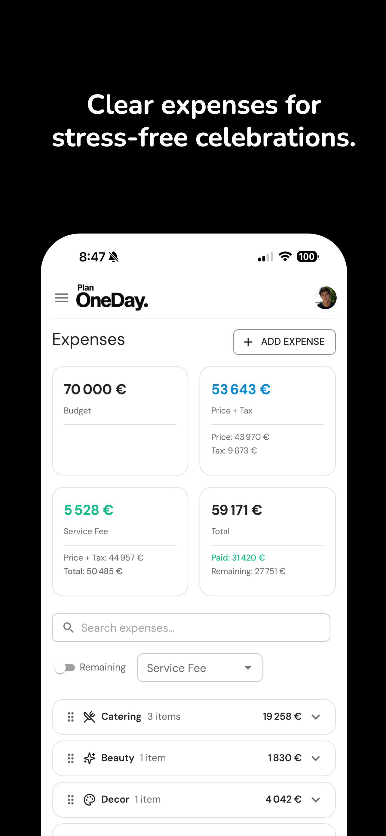 PlanOneDay: Event Planner screenshot 3