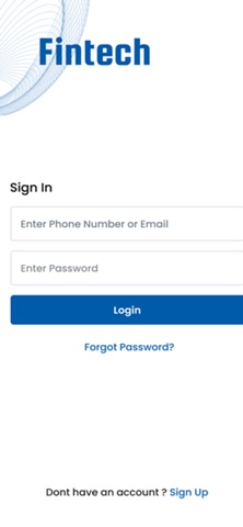 Fintech App screenshot