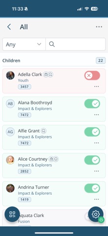 CharitySuite Check-In screenshot