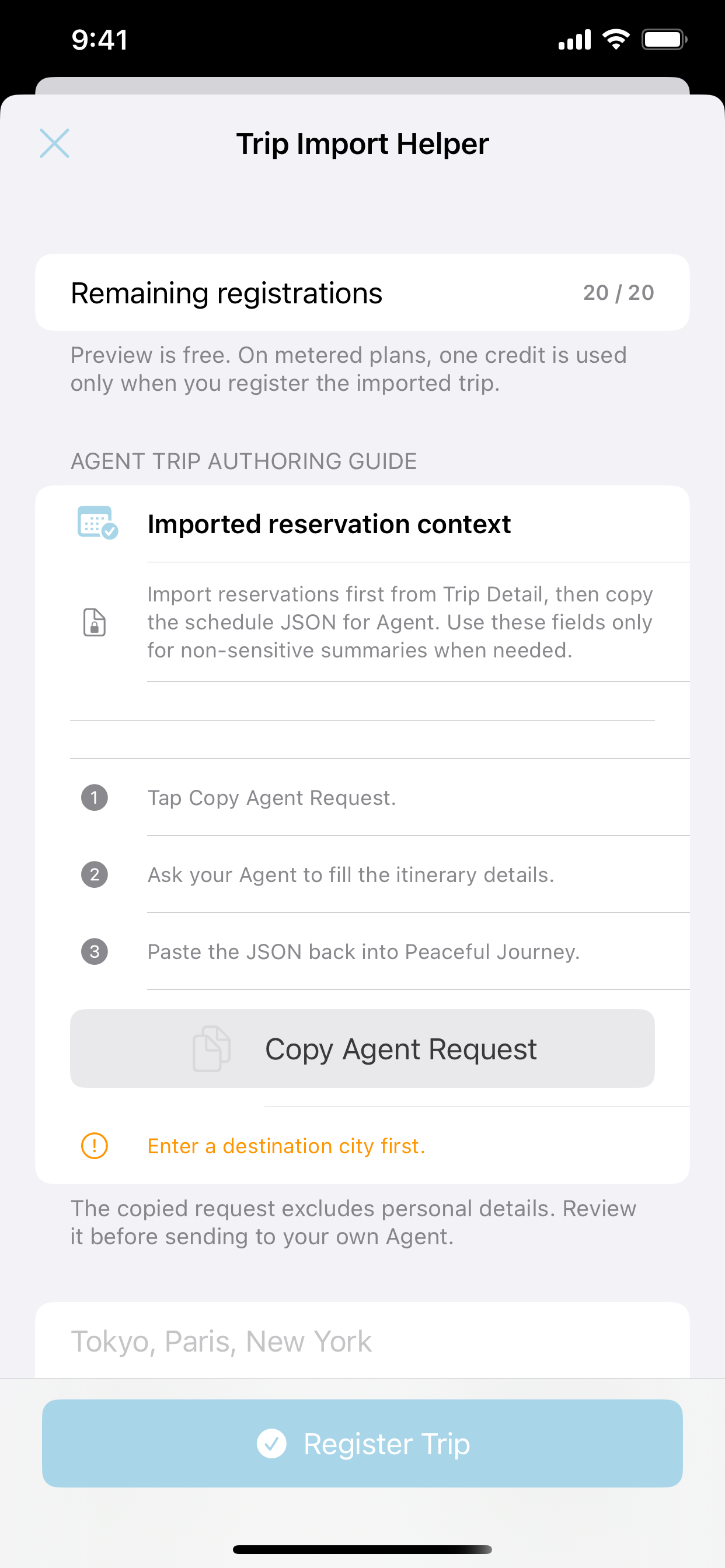 Peaceful Journey: Trip Planner screenshot 4