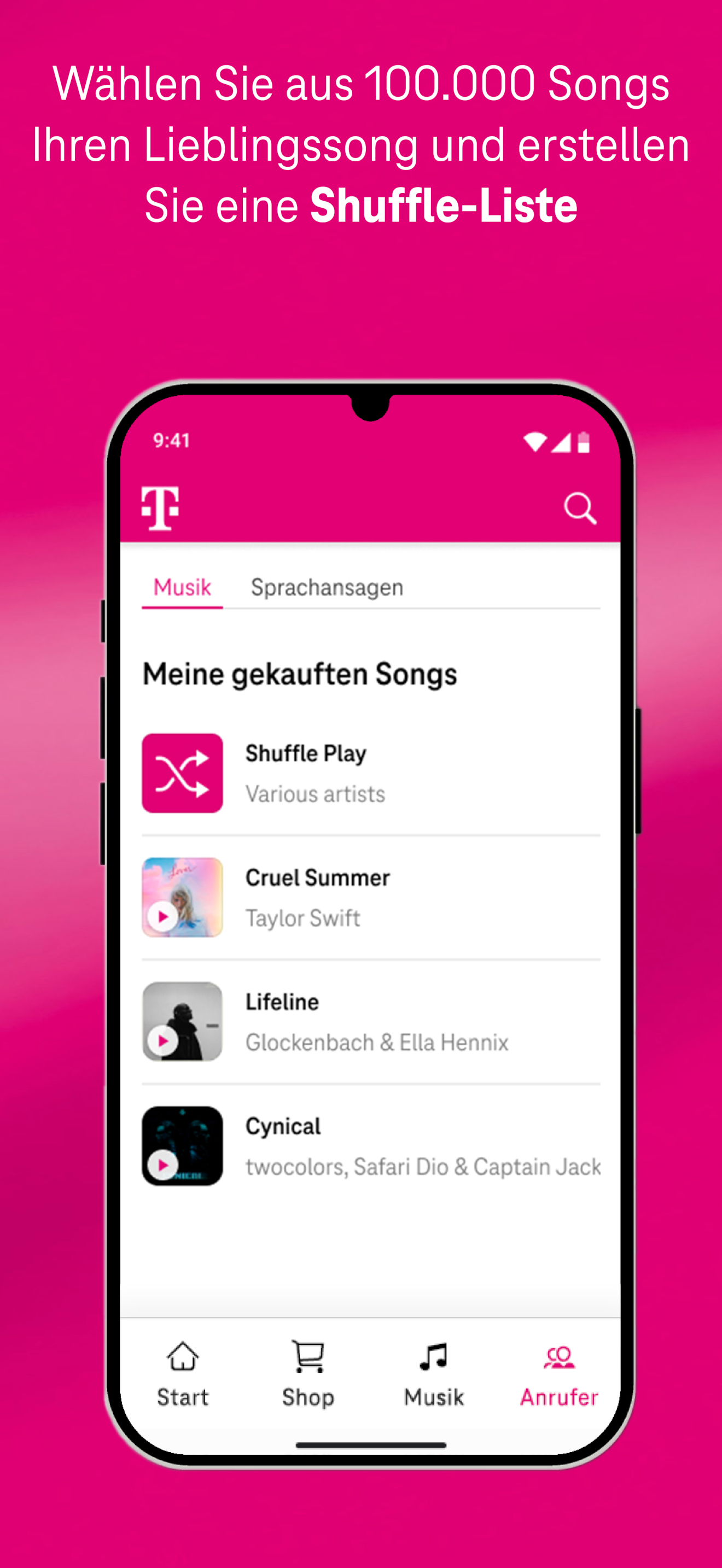 Telekom Freizeichentöne: Musik