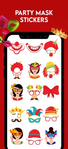 Party & Mask Stickers screenshot
