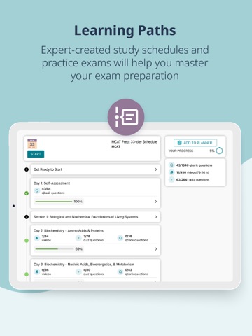 Lecturio MCAT Prep iPad screenshot