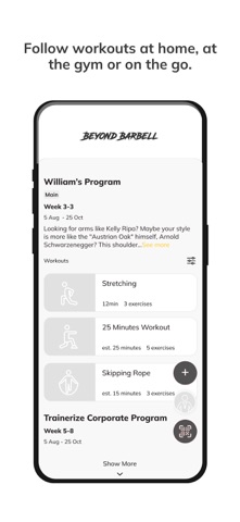 Beyond Barbell App screenshot