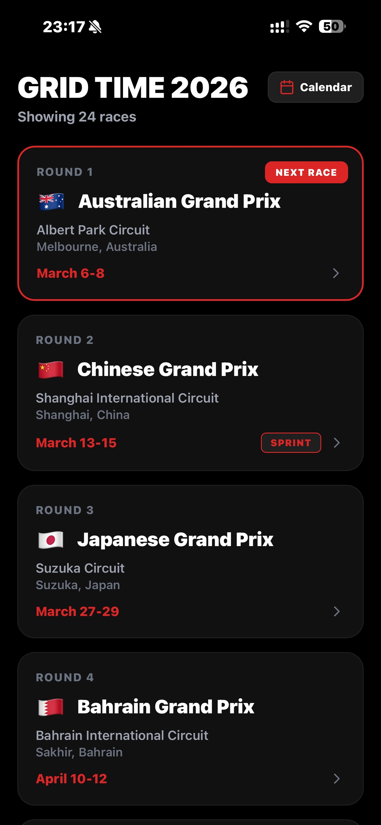 GRID TIME 2026