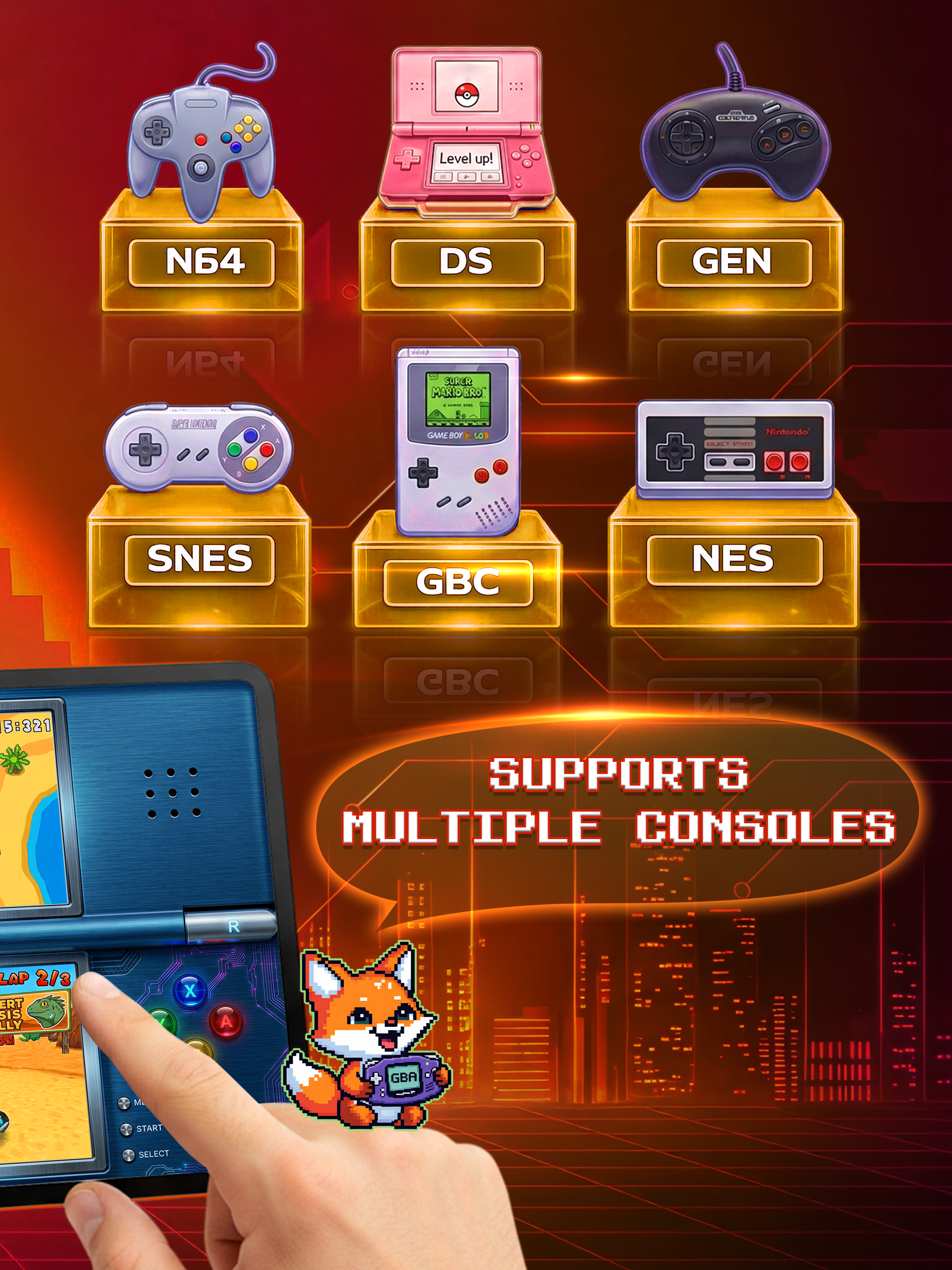FOX Game Emulator: GBA & Retro screenshot 9