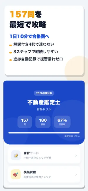 不動産鑑定士 合格ドリル screenshot 1