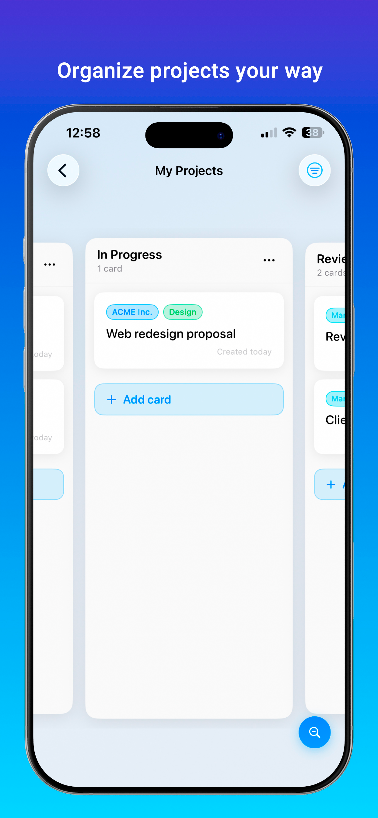 Hense: Kanban for Creatives