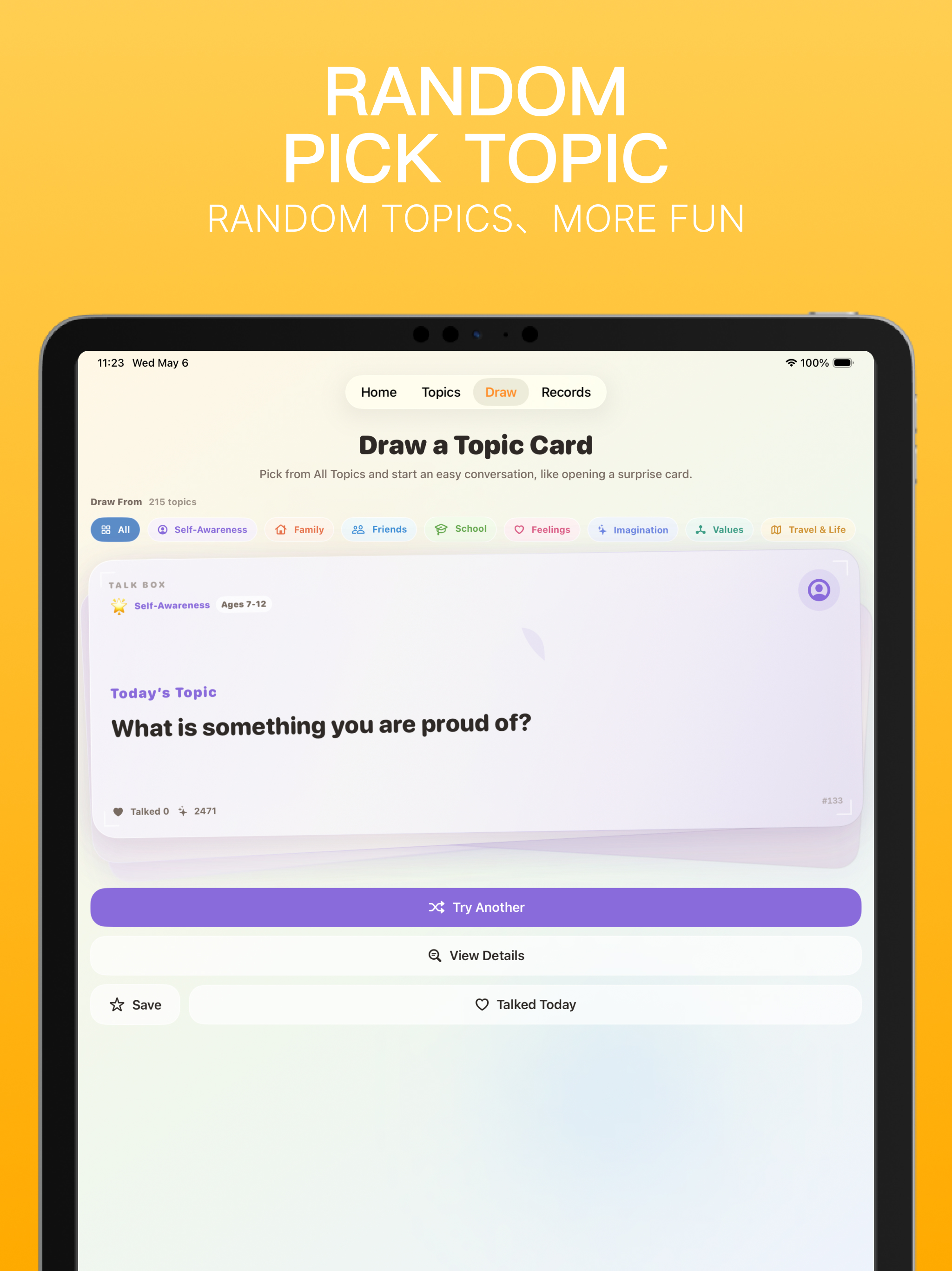 Bondly Talk - Daily topics screenshot 8