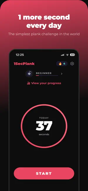 1SecPlank screenshot 1