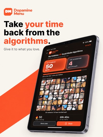 Dopamine Menu: Screen blocker