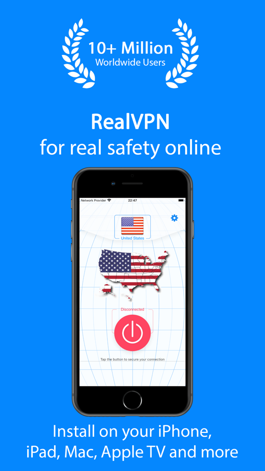 #1. RealVPN - Super Fast VPN Proxy (macOS) 由: Security Tech