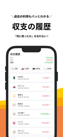 家計簿アプリ+ iPhone screenshot