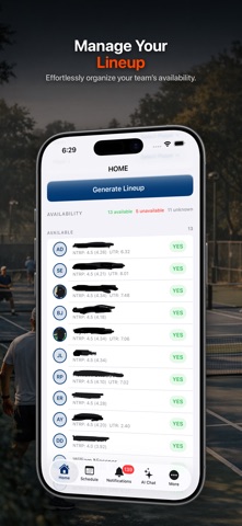AI Captain: Tennis Team Lineup screenshot