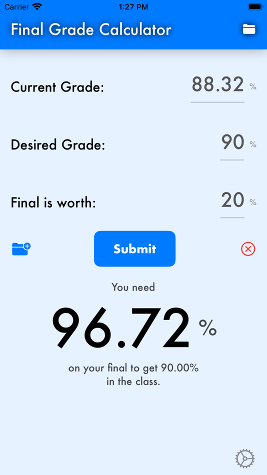 #1. Final Grade Calculator - A+ (iOS) 由: Austin Moca