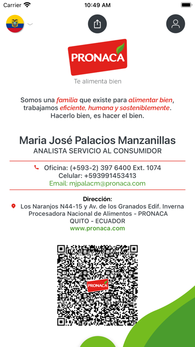 Pronaca Tarjeta Digital Screenshot