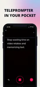 ReelTalk: Pro Teleprompter screenshot #2 for iPhone