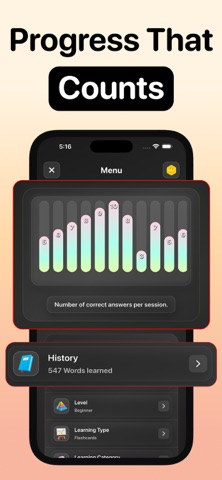 Talksy: Go Learn Español Words iPhone screenshot