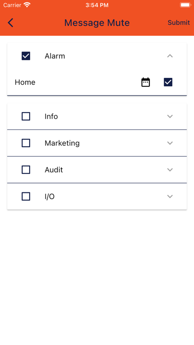 Axon Alarms Screenshot