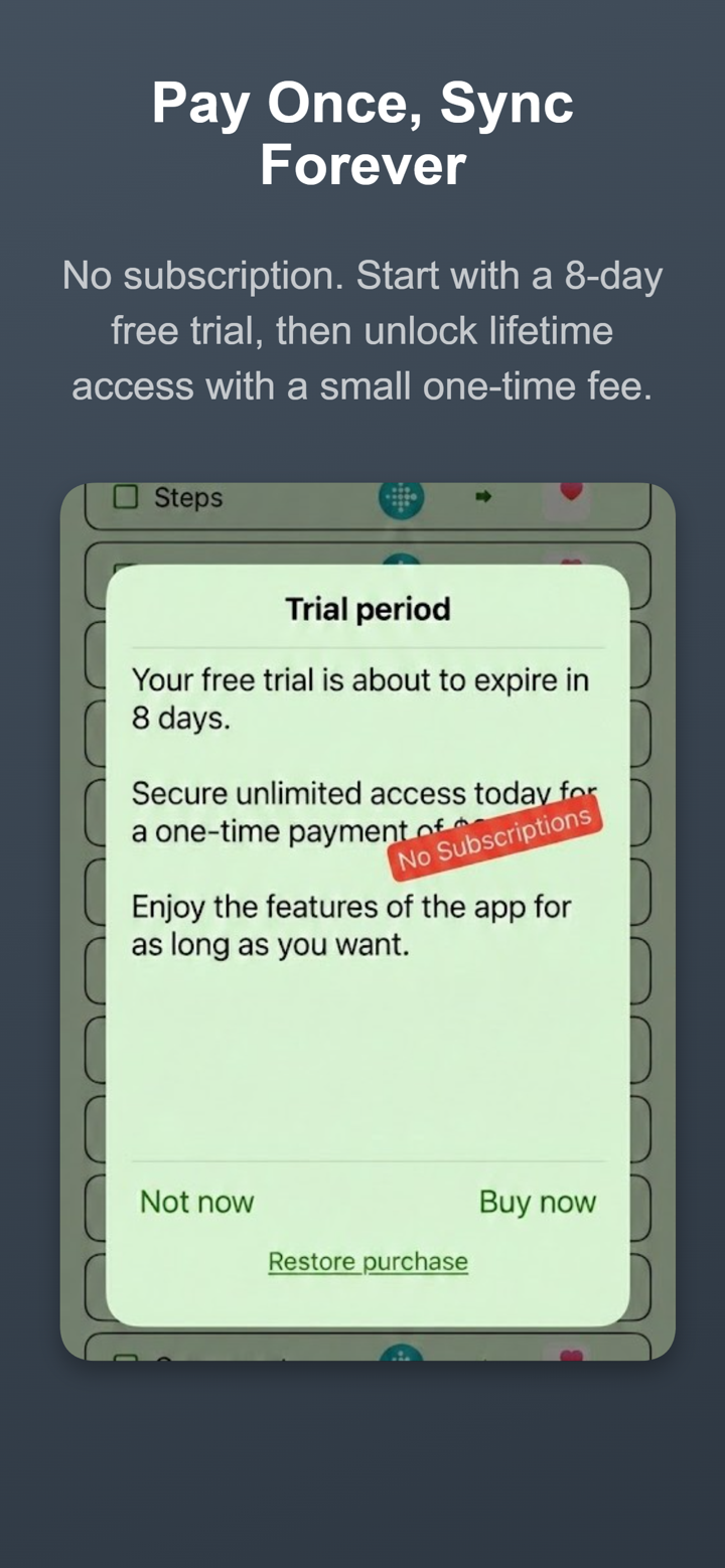 Health Sync by appyhapps screenshot 3