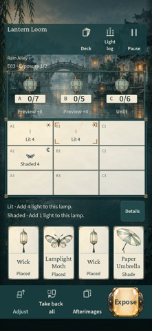 Lantern Loom: Card Puzzles screenshot 1
