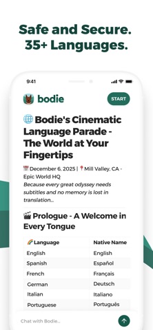 Bodie iPhone screenshot
