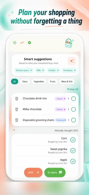 Haserli: Shopping List screenshot 1