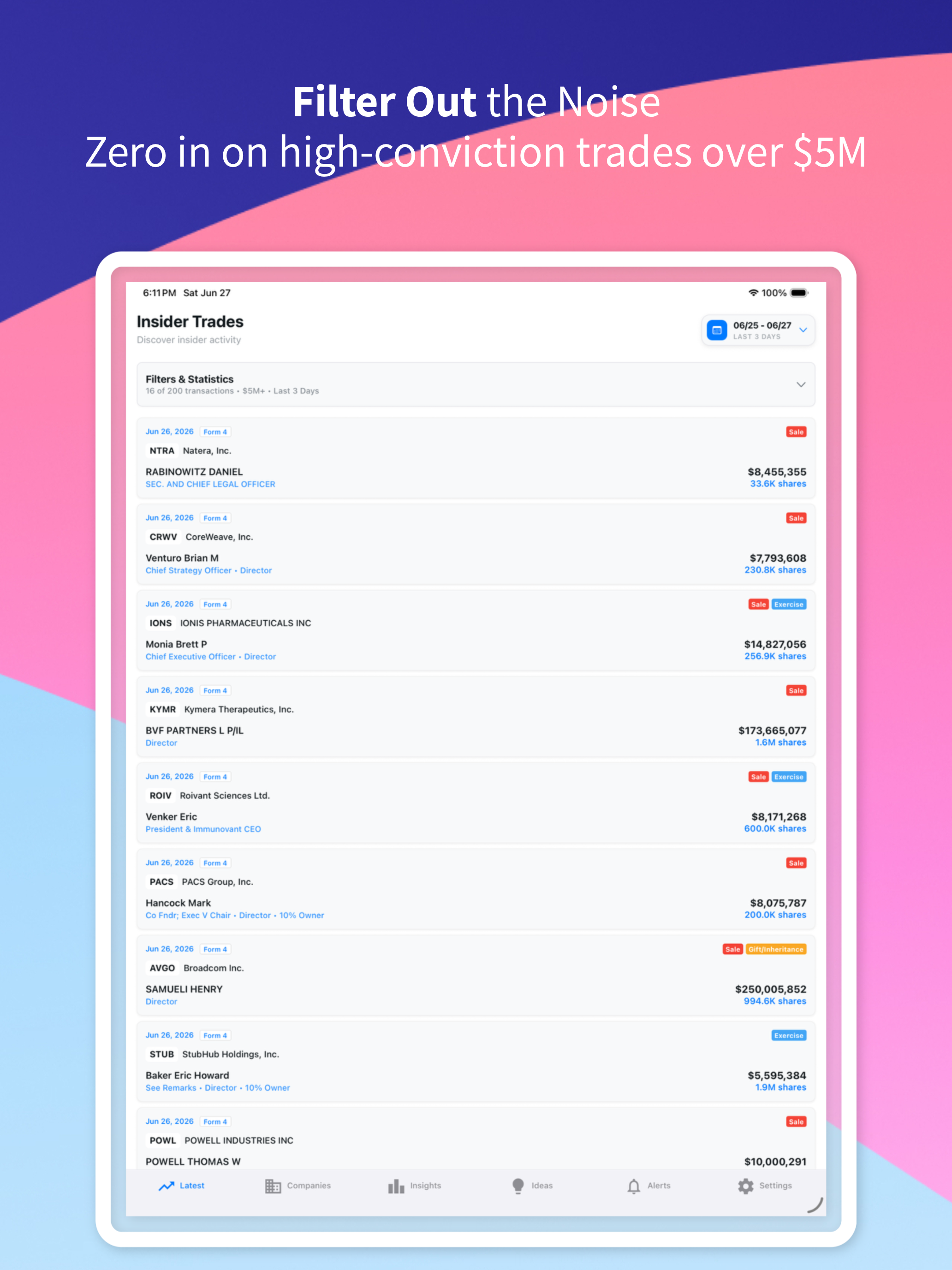 Insider Trades screenshot 10
