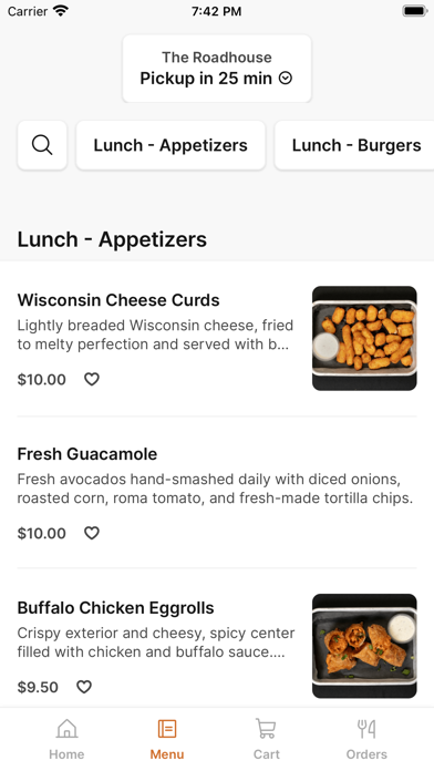 THE ROADHOUSE TO GO iPhone screenshot 2 - Food & Drink app