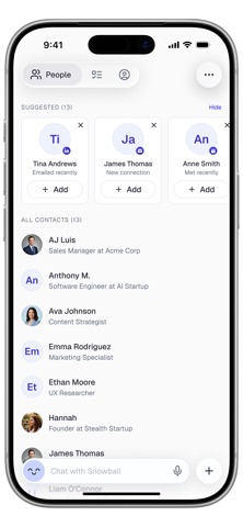 Snowball: Stay in Touch screenshot