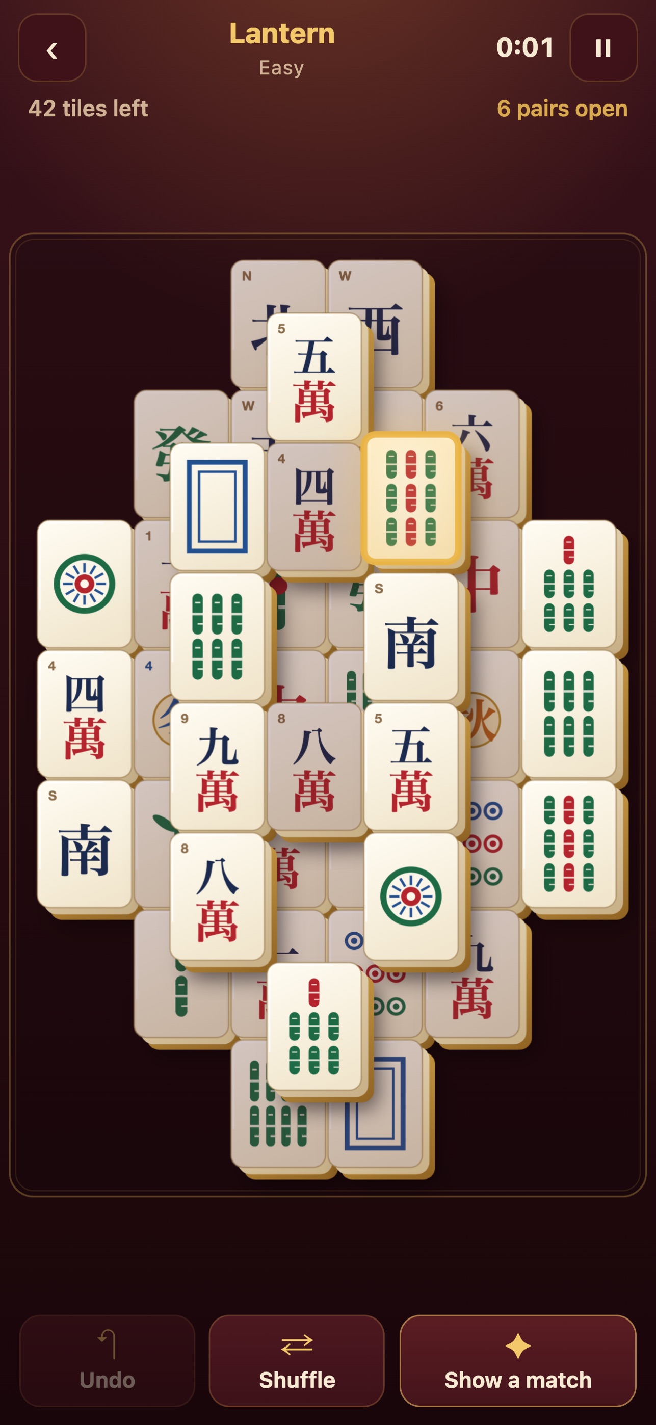 Screenshot 2 of Mahjong Lantern: Solitaire