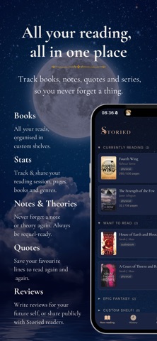 Storied: Book Reading Tracker Screenshot 3 of 8