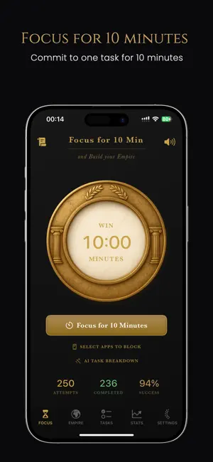 Win 10 Minutes: Focus Timer screenshot 2