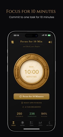 Win 10 Minutes: Focus Timer Screenshot 2 of 10