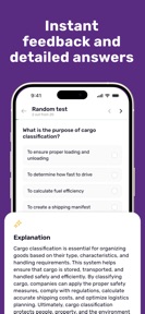 CDL US Prep Practice Test 2025 screenshot
