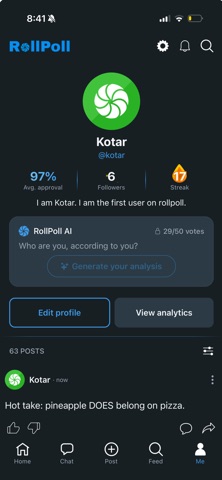 RollPoll iPhone screenshot