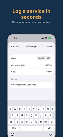 Oilmark: Car Service Log screenshot 3