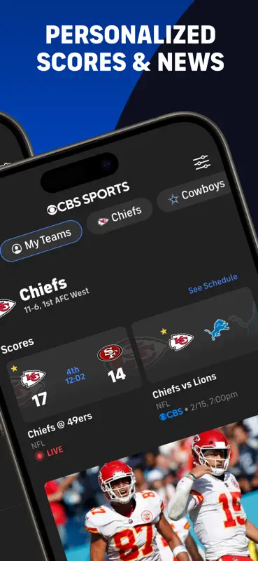 CBS Sports: Live Scores & News screenshot 2 of 6
